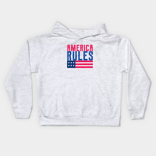 America rules Kids Hoodie by TompasCreations
